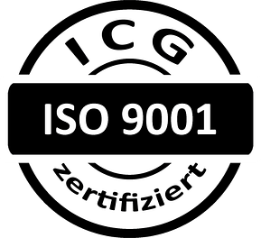ISO 9001_schwarz-weiß ICG ISO 9001 ICG